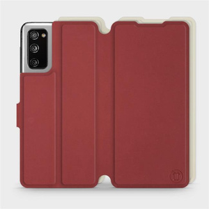 Phone Case Samsung Galaxy S20 FE - Design Dark Red with Platinum