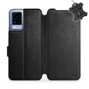 Phone Case Vivo V21 5G - Design Black Leather