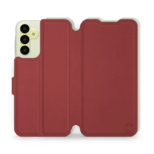 Phone Case Samsung Galaxy A15 5G - Design Dark Red with Platinum