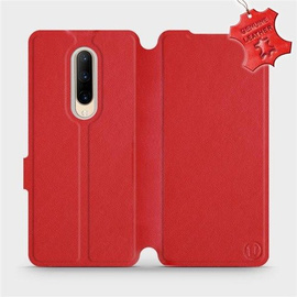 Phone Case OnePlus 7 Pro - Design Red Leather