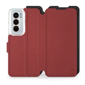 Phone Case OPPO Reno 12 5G - Design Dark Red with Black