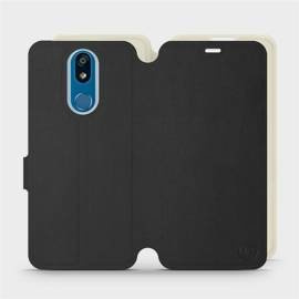 Phone Case LG K40 - Design Black with Platinum