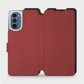 Phone Case Motorola Moto G62 5G - Design Dark Red with Black