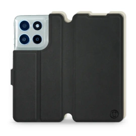 Phone Case Motorola Moto G56 5G - Design Black with Platinum