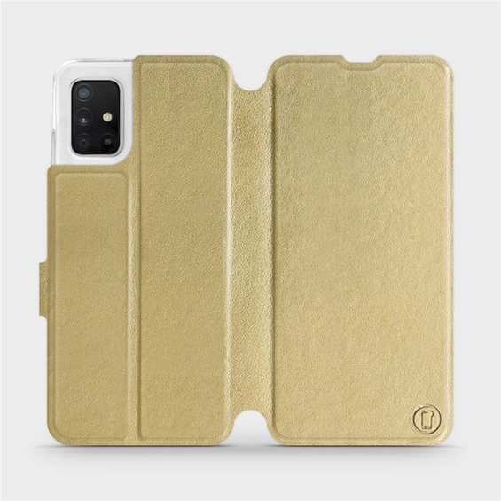 Phone Case Samsung Galaxy A51 - Design Gold&Gray