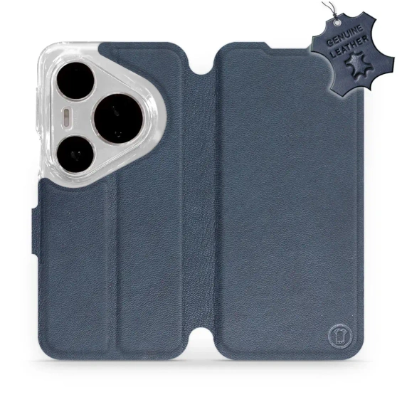 Phone Case Huawei Pura 80 Pro - Design Blue Leather
