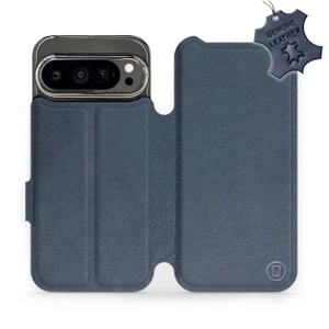 Phone Case Google Pixel 9 Pro - Design Blue Leather
