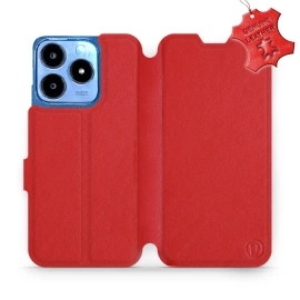 Phone Case Realme C63 - Design Red Leather