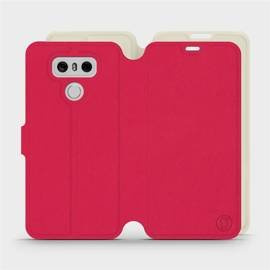 Hülle für LG G6 - Farbe Rot mit Platin