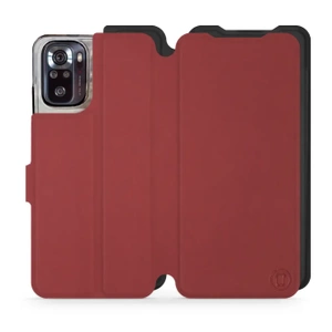 Hülle für Xiaomi POCO M5s - Farbe Dunkelrot mit Schwarz