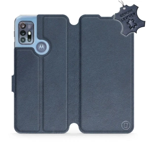 Phone Case Motorola Moto G20 - Design Blue Leather