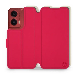 Phone Case Motorola Moto G35 5G - Design Red with Platinum