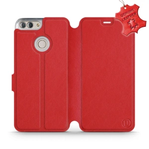 Hülle für Huawei P Smart - Farbe Red Leather