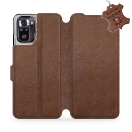 Phone Case Xiaomi POCO M5s - Design Brown Leather