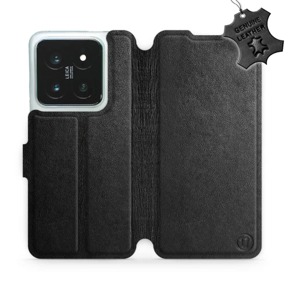 Hülle für Xiaomi 14 Pro - Farbe Black Leather