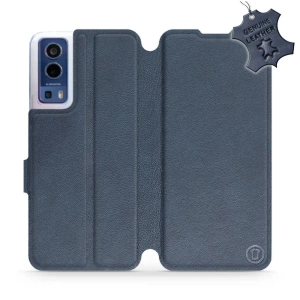 Phone Case Vivo Y52 5G - Design Blue Leather
