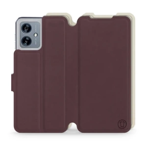 Phone Case Motorola Moto G54 5G - Design Burgundy with Platinum