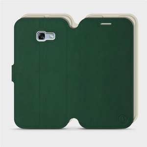 Etui Soft Touch do Samsung Galaxy A5 2017 - wzór Miejska zieleń z platyną