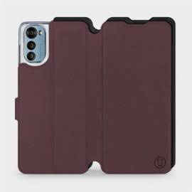 Phone Case Motorola Moto E32s - Design Burgundy with Black
