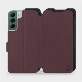 Hülle für Samsung Galaxy S22 Plus - Farbe Burgund mit Schwarz