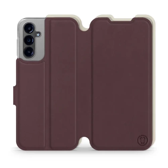 Hülle für Samsung Galaxy A14 4G - Farbe Burgund mit Platin