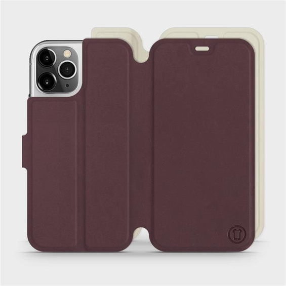 Phone Case Apple iPhone 12 Pro - Design Burgundy with Platinum