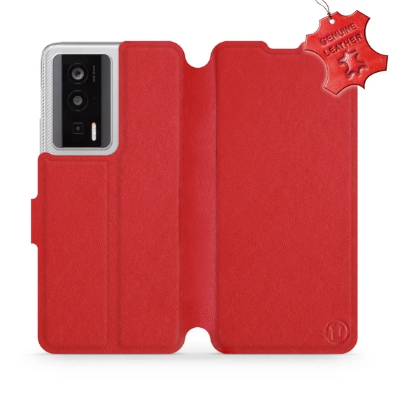 Phone Case Xiaomi POCO F5 Pro - Design Red Leather