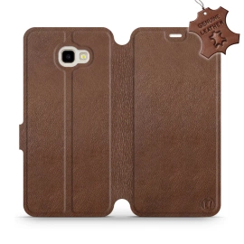 Phone Case Samsung Galaxy J4 Plus 2018 - Design Brown Leather