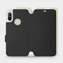 Hülle für Xiaomi Mi A2 Lite - Farbe Schwarz mit Platin