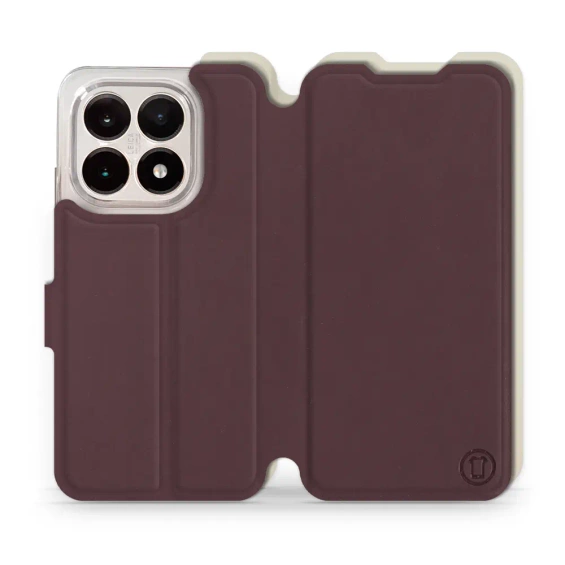 Phone Case Xiaomi 15T - Design Burgundy with Platinum