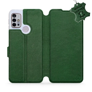 Phone Case Motorola Moto G10 - Design Green Leather