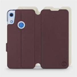 Phone Case Huawei Y6S - Design Burgundy with Platinum