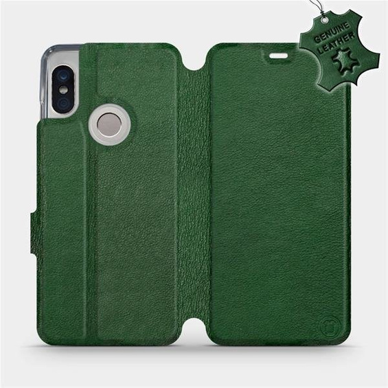 Phone Case Xiaomi Redmi Note 5 - Design Green Leather
