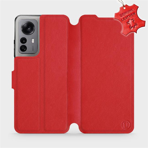Phone Case Xiaomi 12X - Design Red Leather