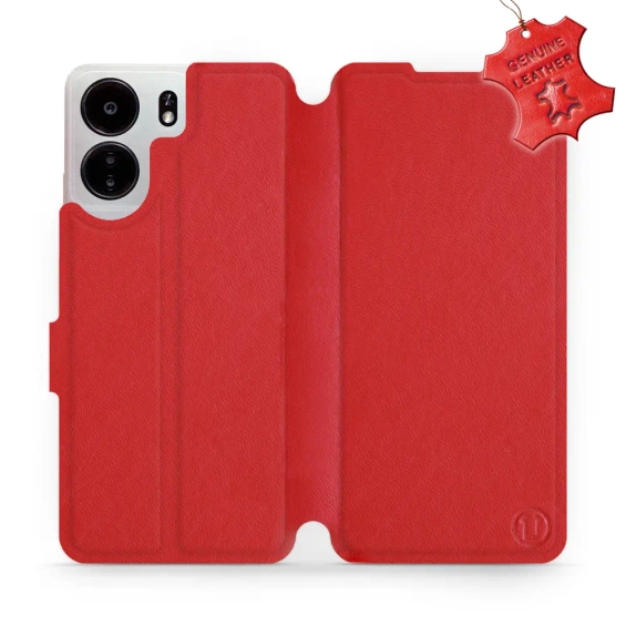Phone Case Xiaomi POCO C65 - Design Red Leather