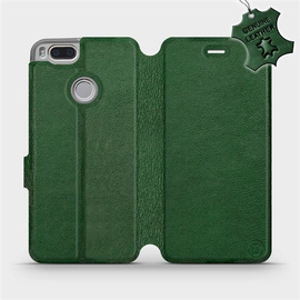 Phone Case Xiaomi Mi A1 - Design Green Leather
