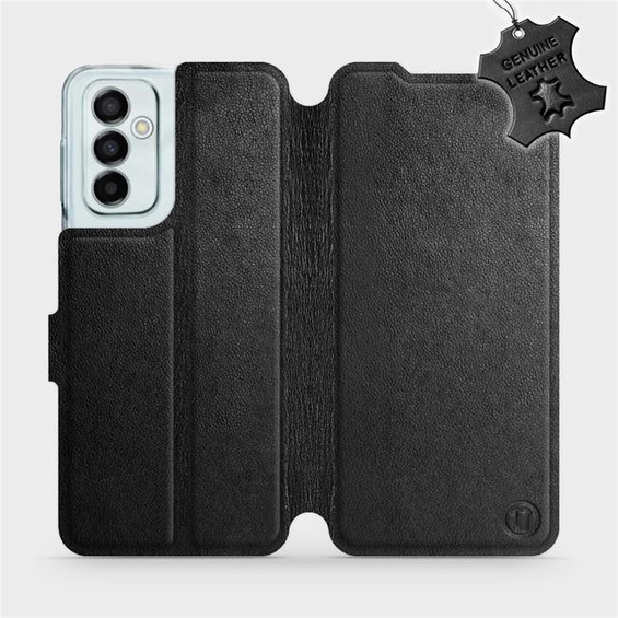 Phone Case Samsung Galaxy M23 5G - Design Black Leather