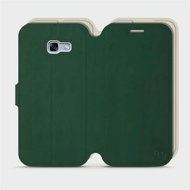 Etui Soft Touch do Samsung Galaxy A5 2017 - wzór Miejska zieleń z platyną