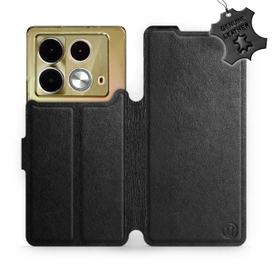 Phone Case Infinix Note 40 - Design Black Leather