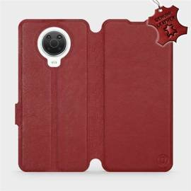 Phone Case Nokia G20 - Design Dark Red Leather