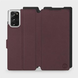 Phone Case Samsung Galaxy Note 20 - Design Burgundy with Black