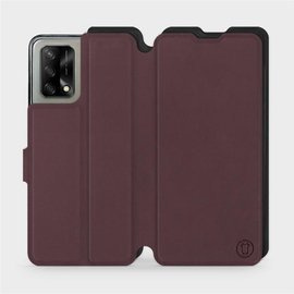 Phone Case OPPO A74 - Design Burgundy with Black