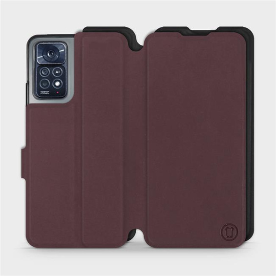 Phone Case Xiaomi Redmi Note 11 Pro 5G - Design Burgundy with Black