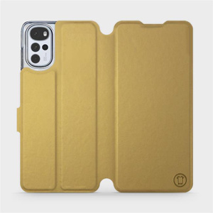 Etui do Motorola Moto G22 - wzór Gold&Orange