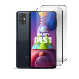 2-Pack Tempered Glass Clear for Samsung Galaxy M51