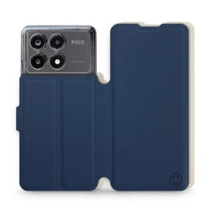 Phone Case Xiaomi POCO X6 Pro - Design Navy with Platinum