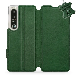 Phone Case Sony Xperia 1 III - Design Green Leather