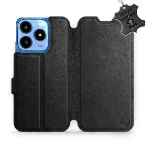 Phone Case Realme C63 - Design Black Leather