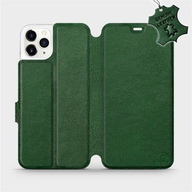 Hülle für Apple iPhone 11 Pro Max - Farbe Green Leather