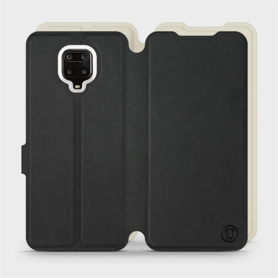 Etui Soft Touch do Xiaomi Redmi Note 9 Pro - wzór Satynowa czerń z platyną